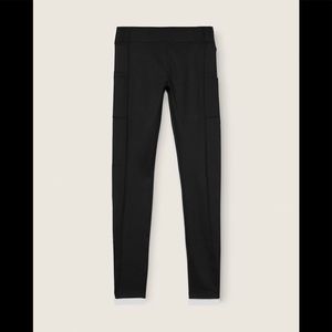 PINK Victoria’s Secret HIGH WAIST FULL LENGTH WINTER LEGGING Black Medium NEW